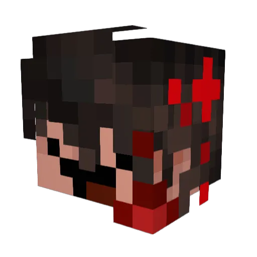 Explicit63 Minecraft avatar head, 3D render