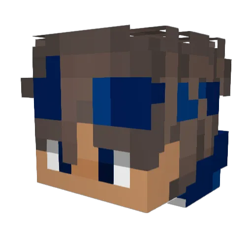 ExplicteZ Minecraft avatar head, 3D render