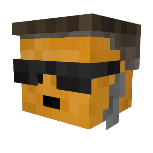 Explo_13 Minecraft avatar head, 3D render