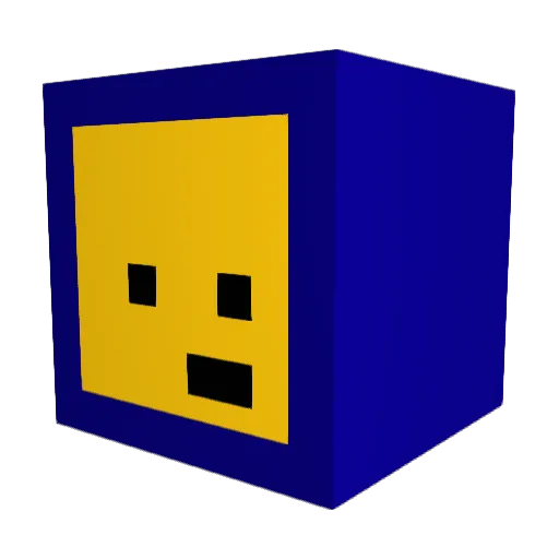 Exploderus Minecraft avatar head, 3D render