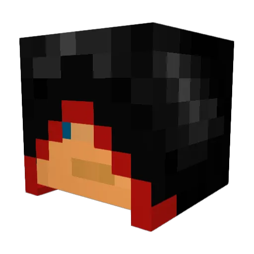 Explodinator Minecraft avatar head, 3D render