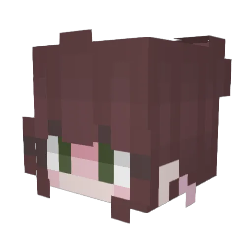 ExplodingCrepe Minecraft avatar head, 3D render
