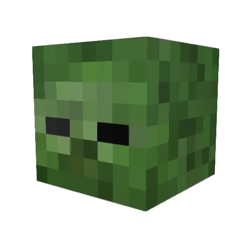 ExplodingGames Minecraft avatar head, 3D render