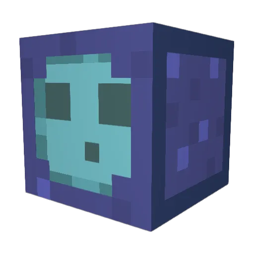 ExplodingPen Minecraft avatar head, 3D render