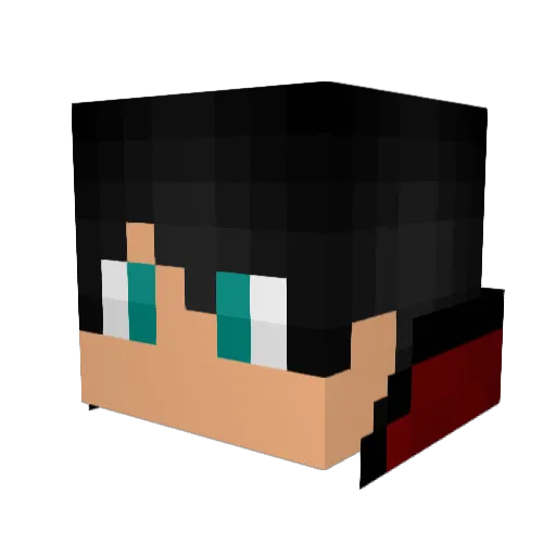 Explodingtoast24 Minecraft avatar head, 3D render