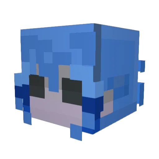 Explodo1 Minecraft avatar head, 3D render