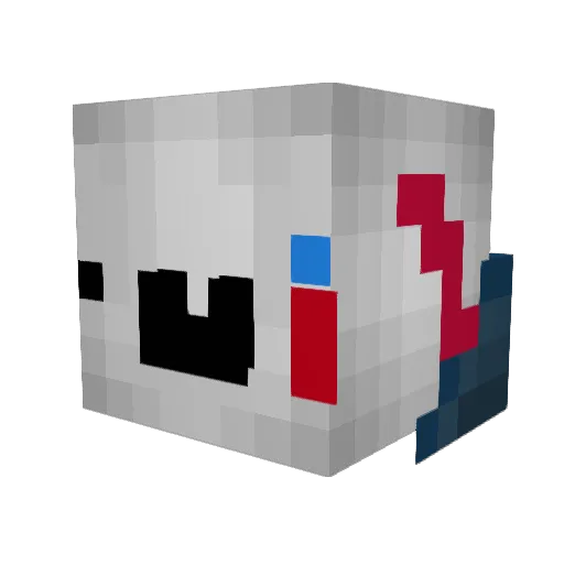 ExploitzOnMc Minecraft avatar head, 3D render
