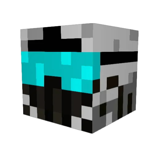 Explora_ Minecraft avatar head, 3D render