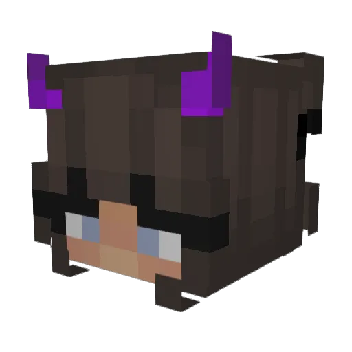 Explorer25 Minecraft avatar head, 3D render