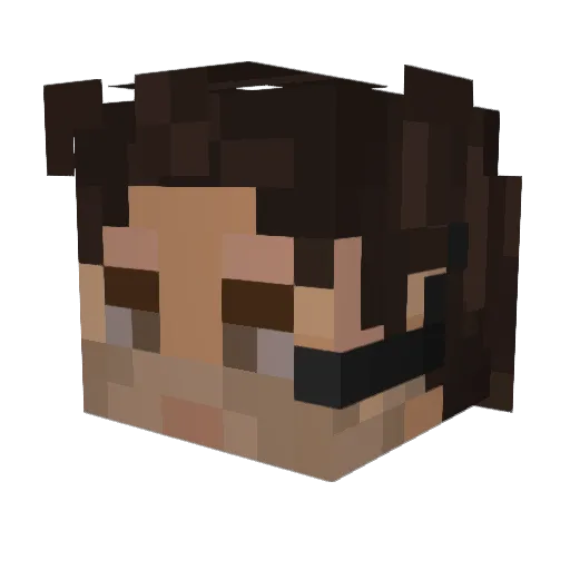 Explorer61_ Minecraft avatar head, 3D render