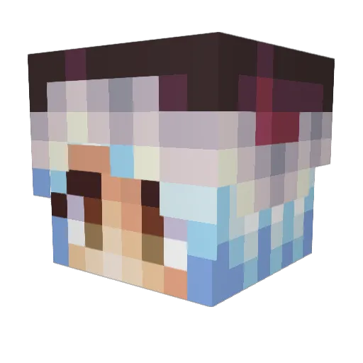 ExplorerDee Minecraft avatar head, 3D render