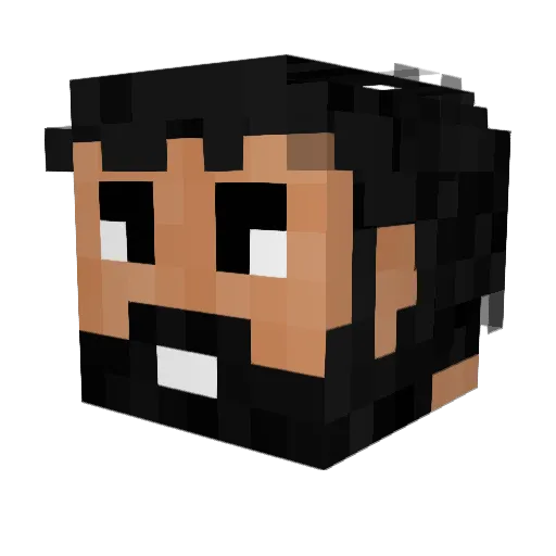 ExplorerPVP Minecraft avatar head, 3D render