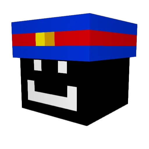 Explorer_001 Minecraft avatar head, 3D render