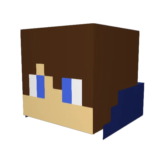 ExplosionBoyOP Minecraft avatar head, 3D render
