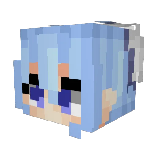 ExplosionCrazy Minecraft avatar head, 3D render