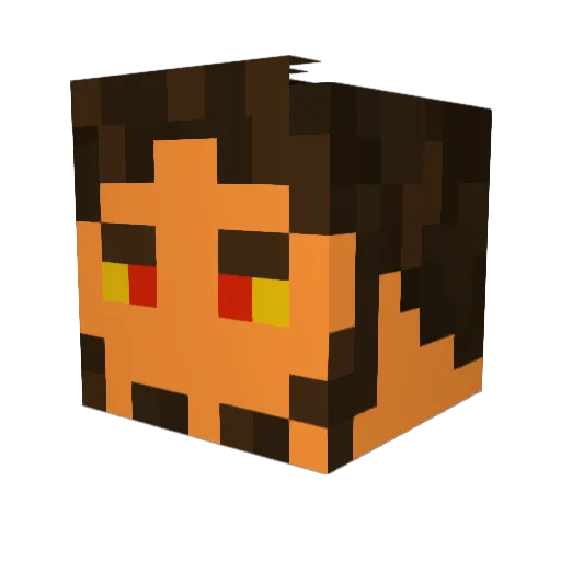Explosive552 Minecraft avatar head, 3D render