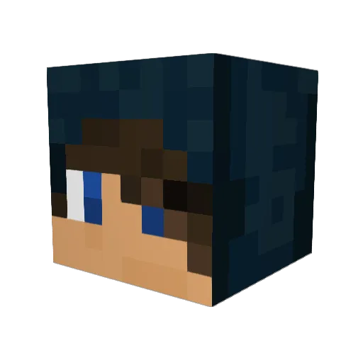 ExplosivePoet Minecraft avatar head, 3D render