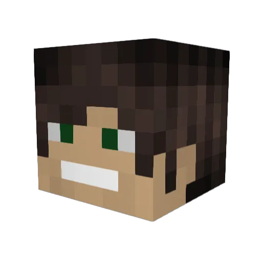 ExplosiveRG Minecraft avatar head, 3D render