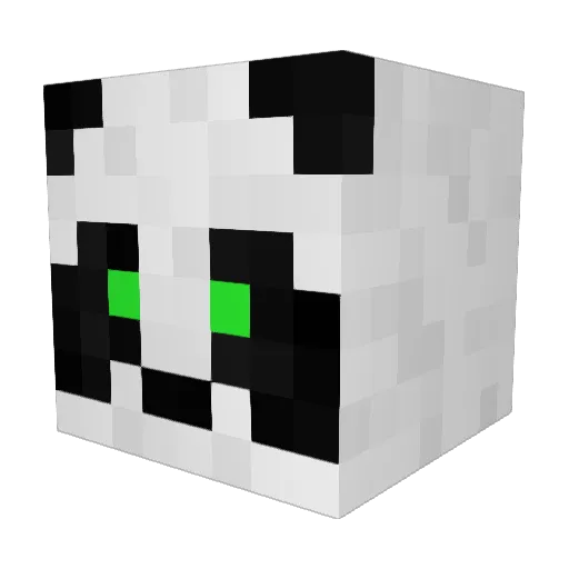 Explosive_Kuma Minecraft avatar head, 3D render