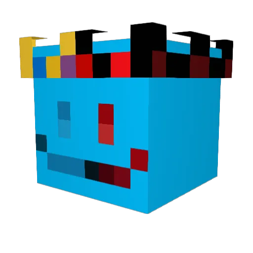 ExpoMeBoi Minecraft avatar head, 3D render