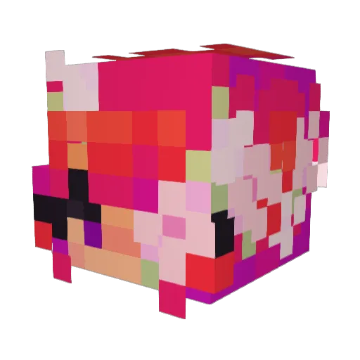 ExponentLace86 Minecraft avatar head, 3D render