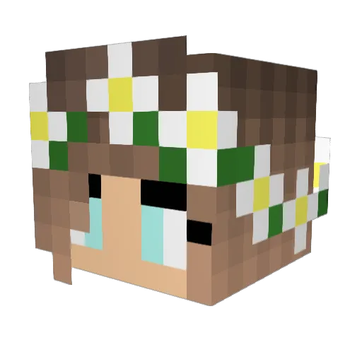 Exportings4 Minecraft avatar head, 3D render