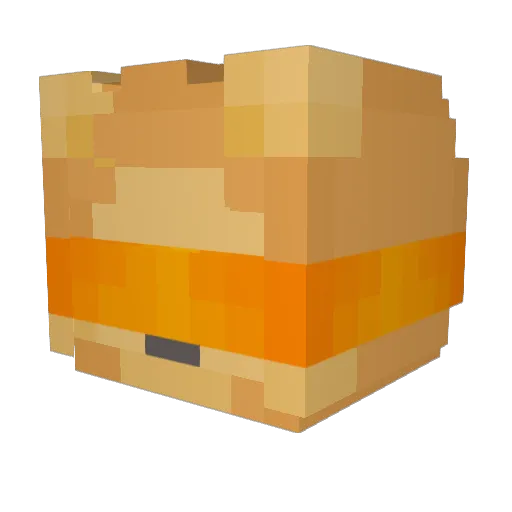 Expr7492 Minecraft avatar head, 3D render
