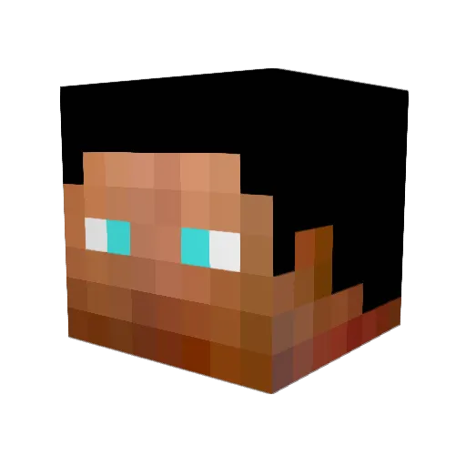 Express34 Minecraft avatar head, 3D render