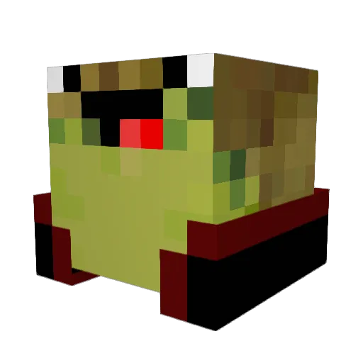 Expvp01 Minecraft avatar head, 3D render