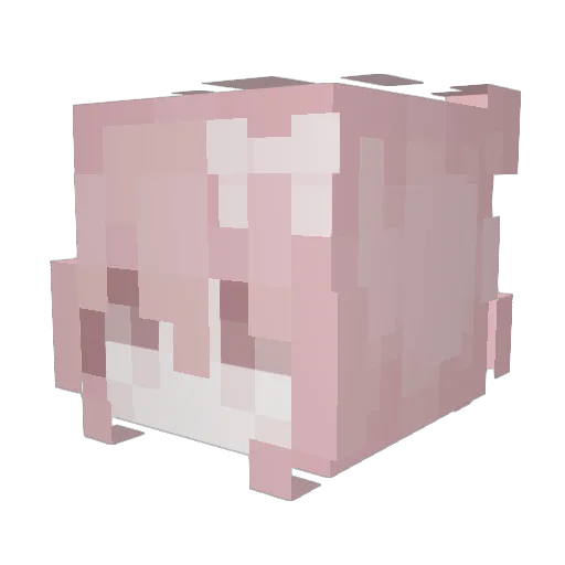 Exrating Minecraft avatar head, 3D render