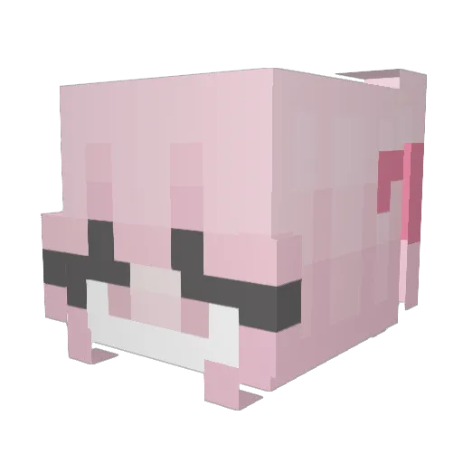 Exrntt Minecraft avatar head, 3D render