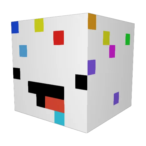 Exry2 Minecraft avatar head, 3D render