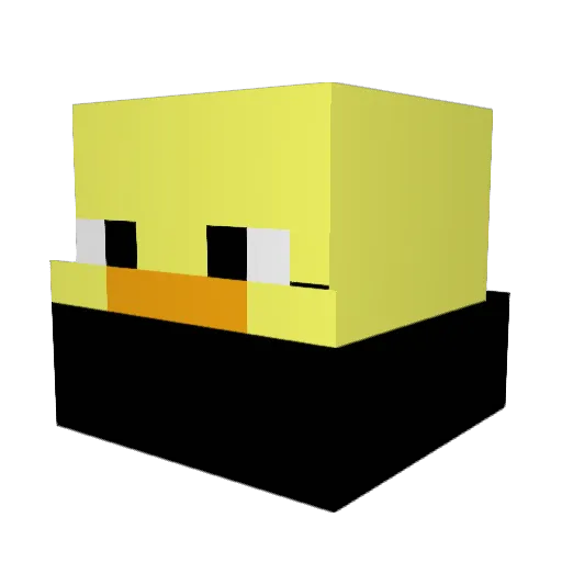 ExsightedTTV Minecraft avatar head, 3D render