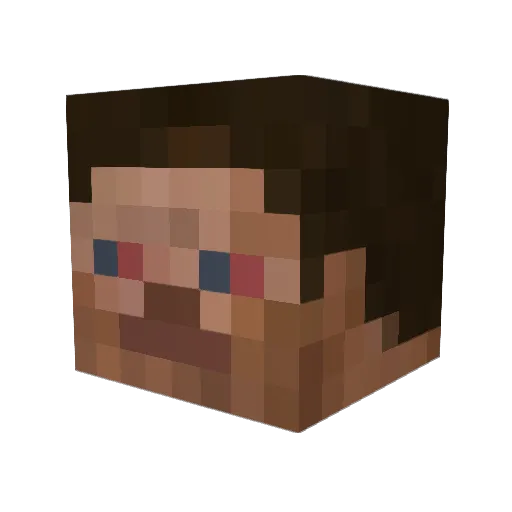 Exstacy_Eyez Minecraft avatar head, 3D render