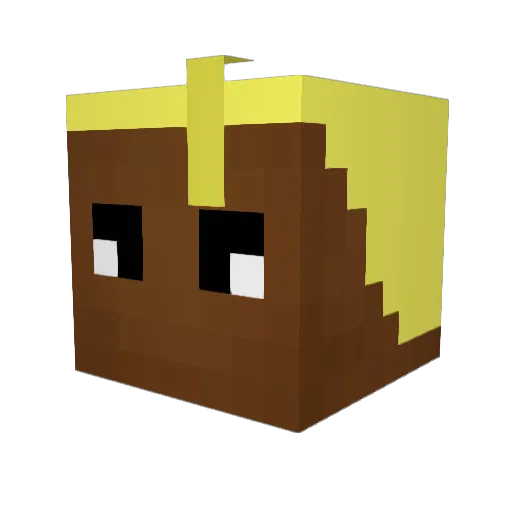 Extacting Minecraft avatar head, 3D render