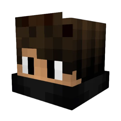 Extend Minecraft avatar head, 3D render