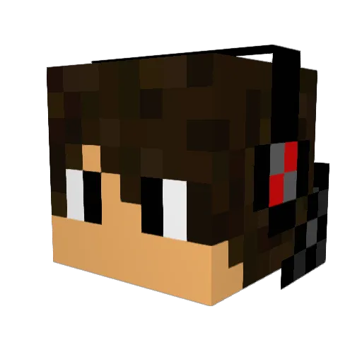 ExtendeCraftPvP Minecraft avatar head, 3D render