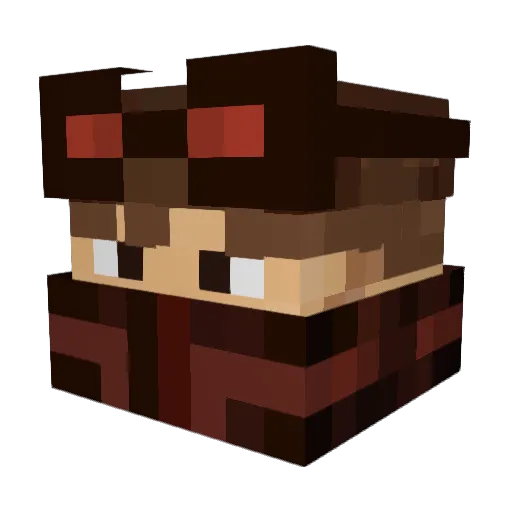 ExtendedMag_ Minecraft avatar head, 3D render