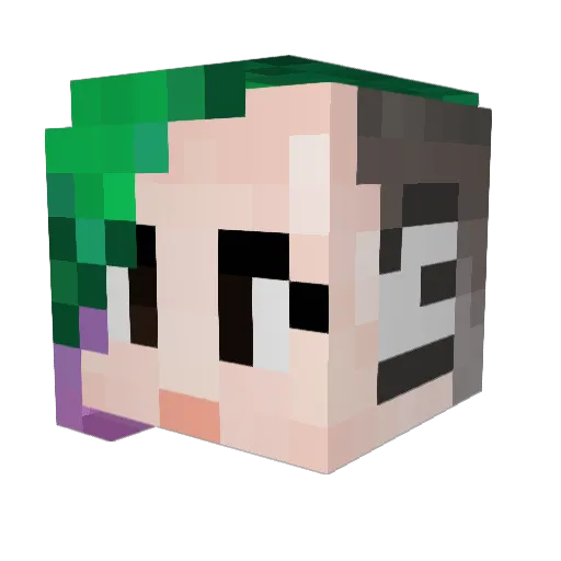 ExterLz Minecraft avatar head, 3D render