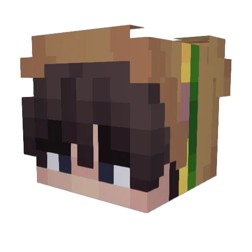 Externessd Minecraft avatar head, 3D render