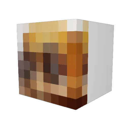 ExtiYT Minecraft avatar head, 3D render