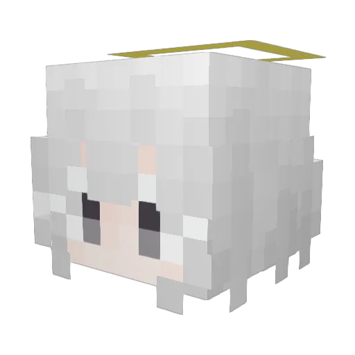 ExtinctGr Minecraft avatar head, 3D render