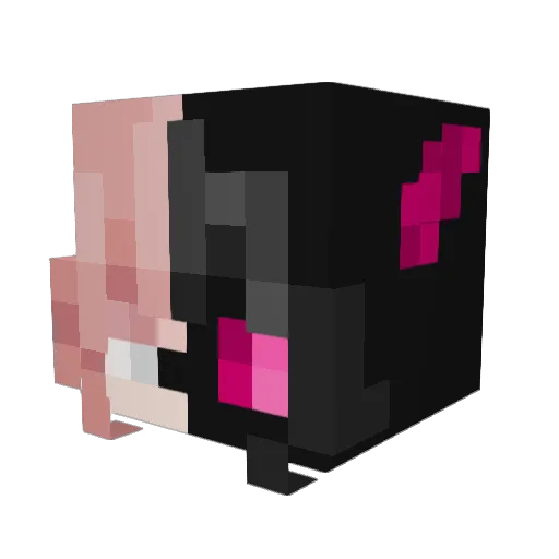 ExtinctTiger Minecraft avatar head, 3D render