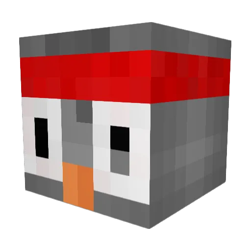 Extinct_Pigeon Minecraft avatar head, 3D render