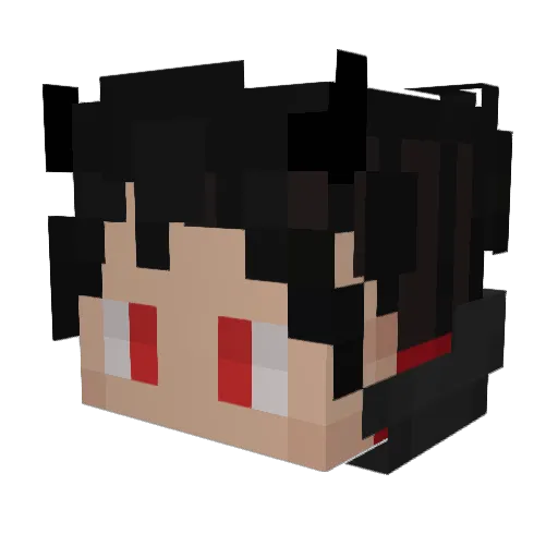Extingeon Minecraft avatar head, 3D render