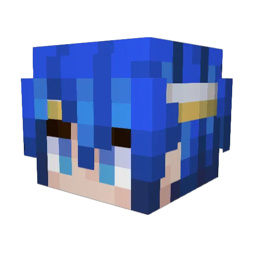 Extollers Minecraft avatar head, 3D render