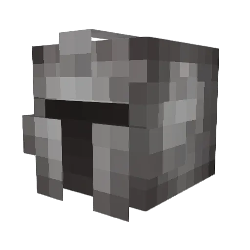 Extolling Minecraft avatar head, 3D render