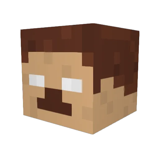 Extormity Minecraft avatar head, 3D render