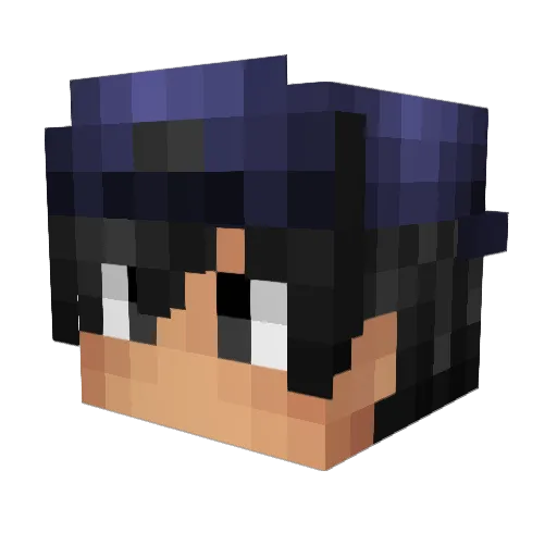 Extortus Minecraft avatar head, 3D render