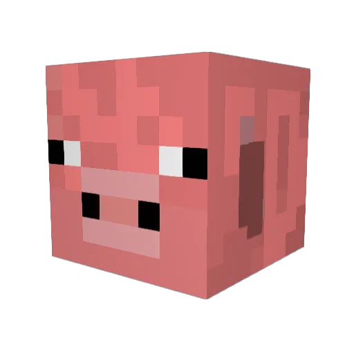 ExtraBigGulp Minecraft avatar head, 3D render